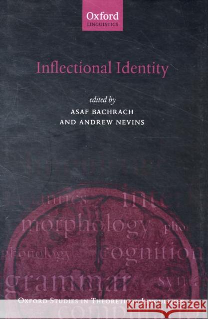 Inflectional Identity  9780199219254 OXFORD UNIVERSITY PRESS - książka