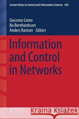 Information and Control in Networks Giacomo Como Bo Bernhardsson Anders Rantzer 9783319021492 Springer - książka