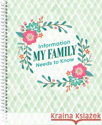 Information My Family Needs to Know Organizer New Seasons 9781645583400 Publications International, Ltd. - książka