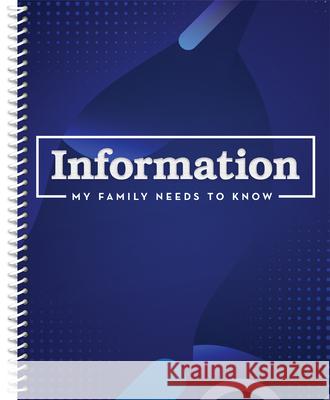 Information My Family Needs to Know Organizer (Blue): Volume 2 New Seasons                              Publications International Ltd 9781639388646 New Seasons - książka