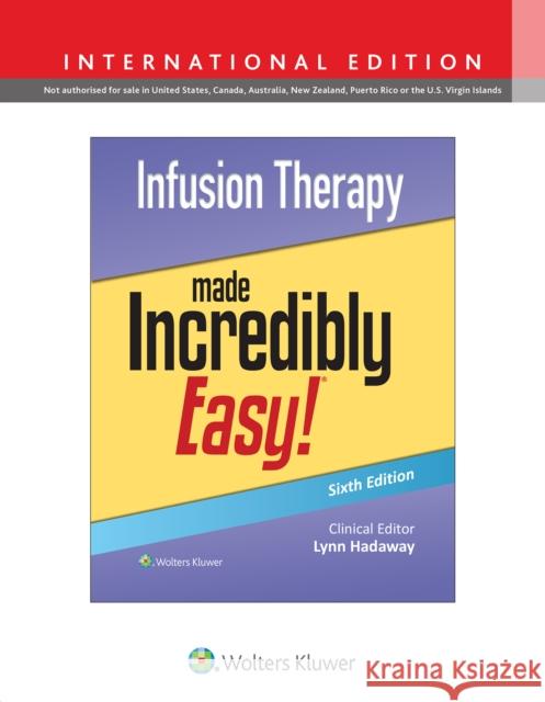 Infusion Therapy Made Incredibly Easy!  9781975236571 Wolters Kluwer Health - książka