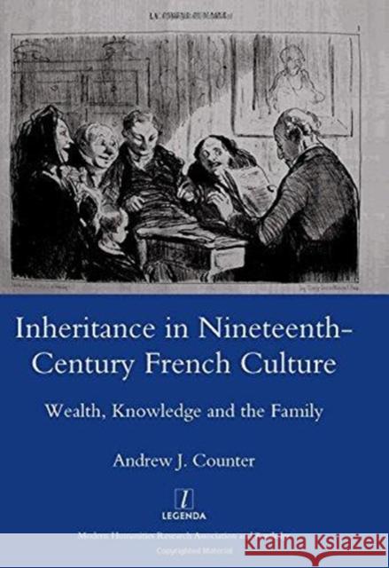 Inheritance in Nineteenth-century French Culture : Wealth, Knowledge and the Family Andrew J. Counter 9781906540753 Legenda - książka