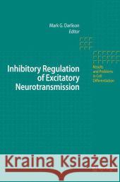 Inhibitory Regulation of Excitatory Neurotransmission  9783540726012 SPRINGER-VERLAG BERLIN AND HEIDELBERG GMBH &  - książka