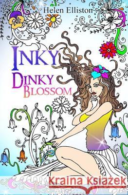 Inky Dinky Blossom: Travel-sized adult colouring, coloring book Elliston, H. C. 9781530472949 Createspace Independent Publishing Platform - książka