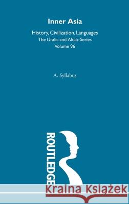 Inner Asia Denis Sinor 9780700708963 Taylor & Francis - książka