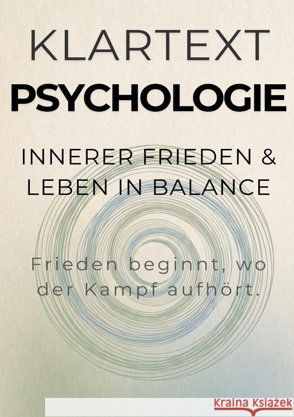 Innerer Frieden & Leben in Balance Altmann, Michael 9783565264636 epubli - książka