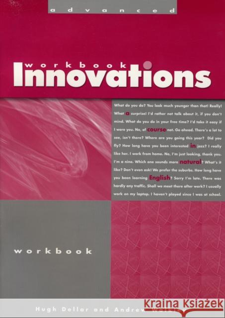 INNOVATIONS ADVANCED-WORKBOOK Hugh Dellar 9781413028508 National Geographic Learning - książka