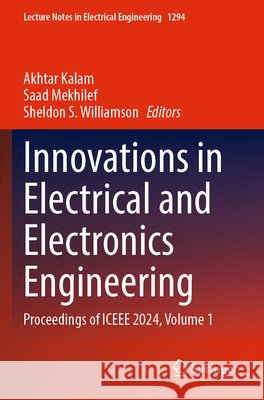 Innovations in Electrical and Electronics Engineering  9789819790395 Springer - książka