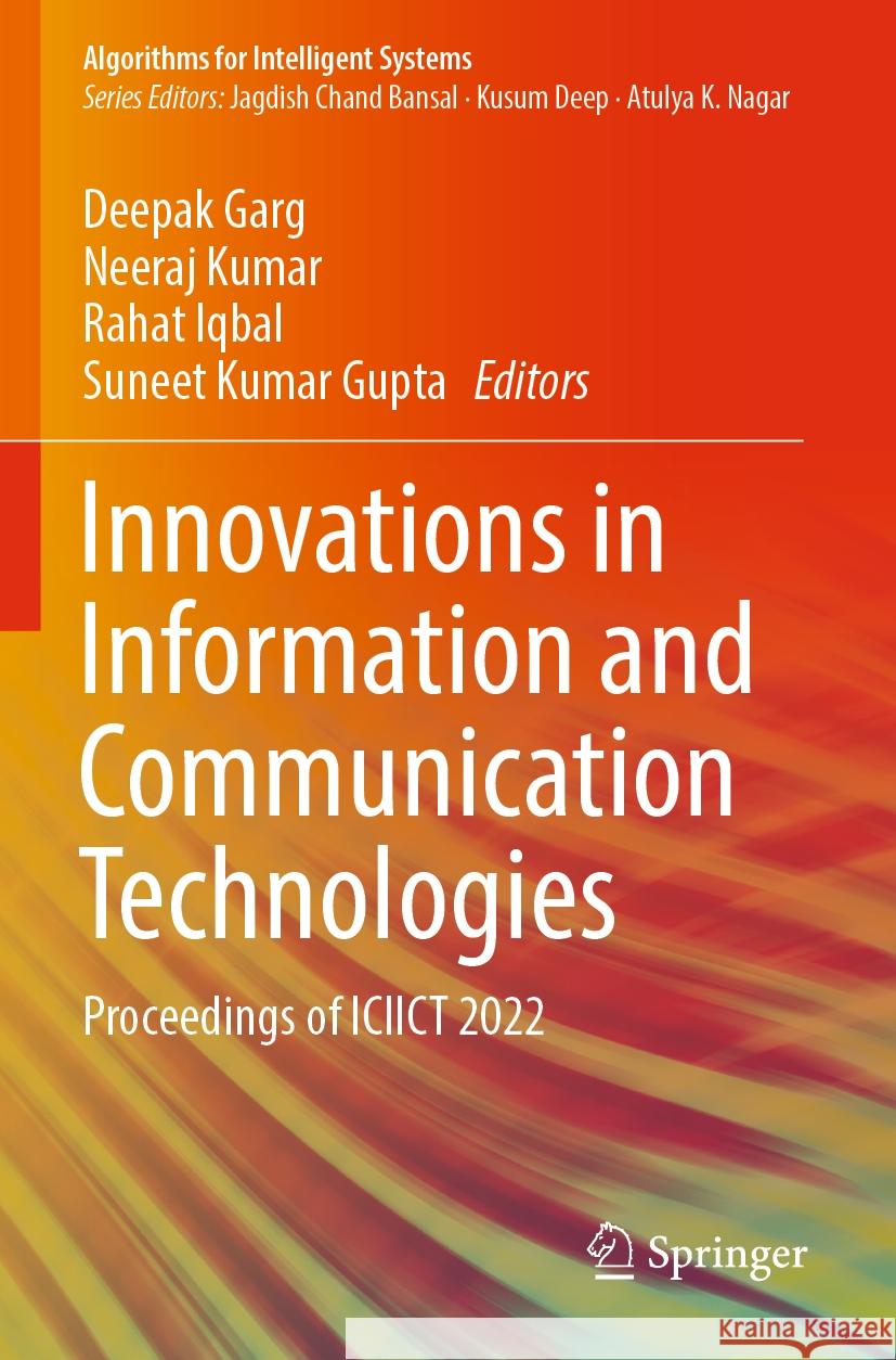 Innovations in Information and Communication Technologies  9789811937989 Springer Nature Singapore - książka