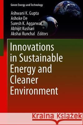 Innovations in Sustainable Energy and Cleaner Environment  9789811390111 Springer - książka