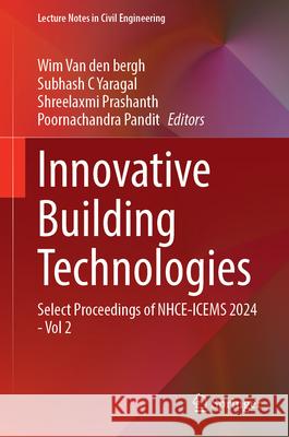Innovative Building Technologies  9789819520299 Springer - książka