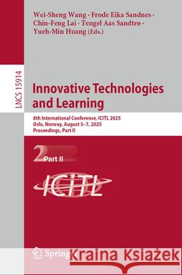Innovative Technologies and Learning  9783031981968 Springer - książka