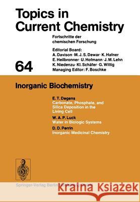 Inorganic Biochemistry  9783662159507 Springer - książka