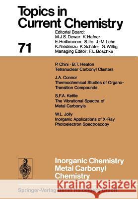 Inorganic Chemistry Metal Carbonyl Chemistry  9783662158418 Springer - książka