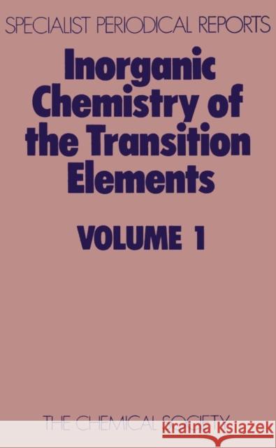 Inorganic Chemistry of the Transition Elements: Volume 1 Johnson, B. F. G. 9780851865003 Royal Society of Chemistry - książka