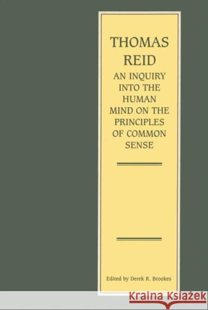 Inquiry into the Human Mind Thomas Reid 9780748607228 EDINBURGH UNIVERSITY PRESS - książka