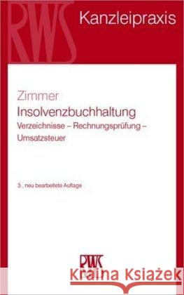 Insolvenzbuchhaltung Zimmer, Frank Thomas 9783814510194 RWS Kommunikationsforum - książka