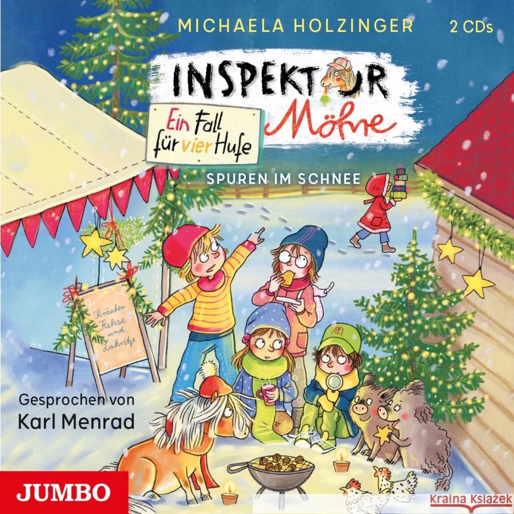 Inspektor Möhre. Ein Fall für vier Hufe. Spuren im Schnee, 2 Audio-CD Holzinger, Michaela 9783833748707 Jumbo Neue Medien - książka