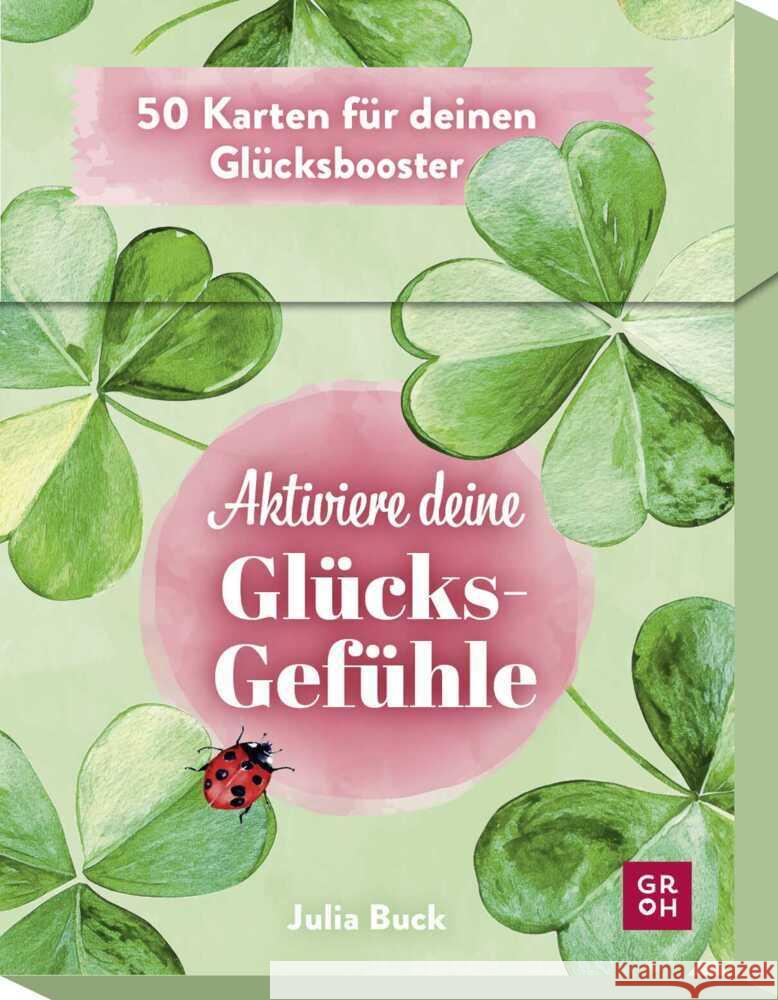 Inspirationskarten: Aktiviere deine Glücksgefühle Buck, Julia 9783848503797 Groh Verlag - książka