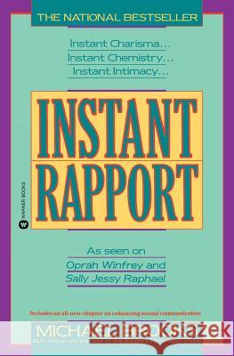 Instant Rapport Michael Brooks 9780446391337 Warner Books - książka