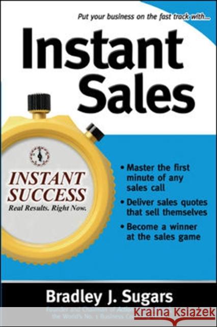 Instant Sales Bradley Sugars 9780071466646  - książka