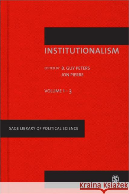 Institutionalism II  Peters 9780857029867  - książka