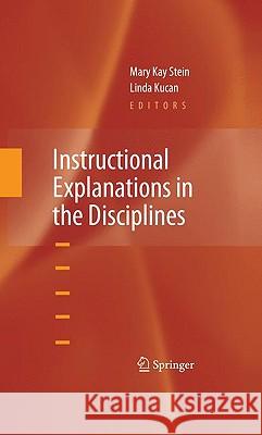 Instructional Explanations in the Disciplines  9781441905932 SPRINGER PUBLISHING CO INC - książka