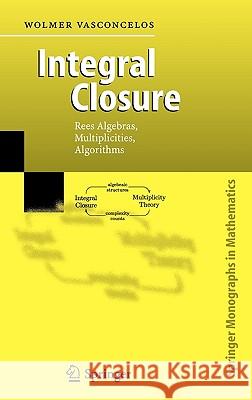 Integral Closure: Rees Algebras, Multiplicities, Algorithms Vasconcelos, Wolmer 9783540255406 Springer - książka