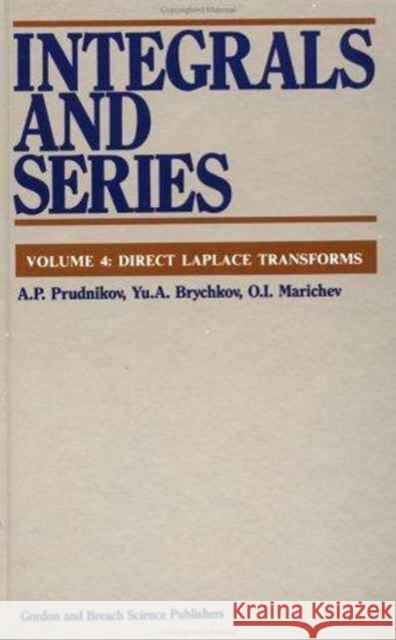 Integrals and Series Raymond Bonnett 9782881248375 CRC - książka