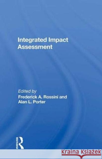 Integrated Impact Assessment Frederick Rossini 9780367015336 Taylor and Francis - książka