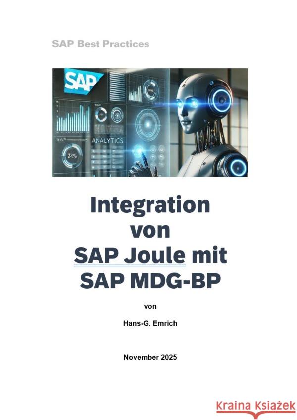 Integration von SAP Joule in SAP MDG-BP Emrich, Hans-Georg 9783565095933 epubli - książka