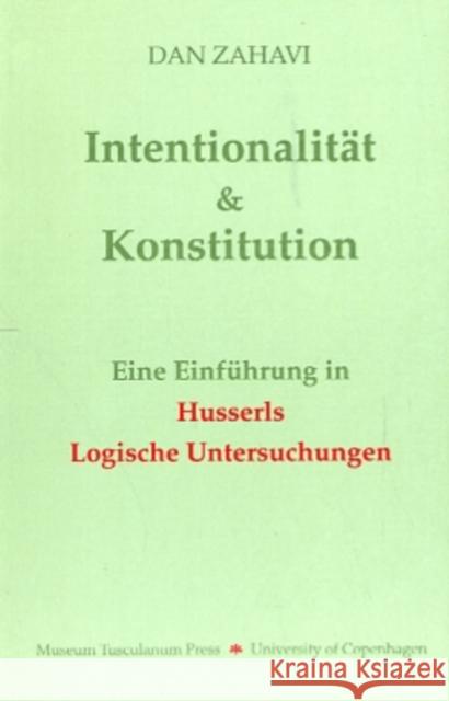 Intentionalität und Konstitution Dan Zahavi 9788772892290 Museum Tusculanum Press - książka