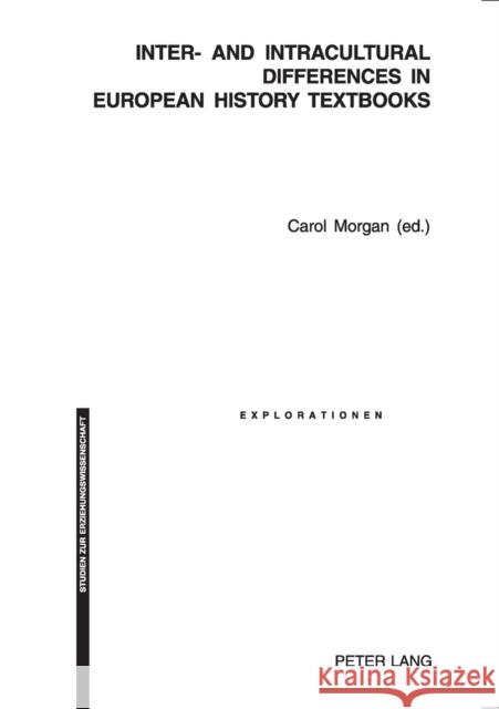 Inter- and Intracultural Differences in European History Textbooks  9783039102389 Verlag Peter Lang - książka