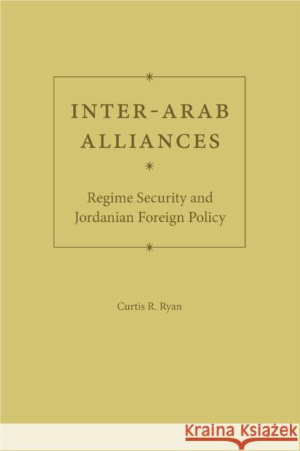 Inter-Arab Alliances: Regime Security and Jordanian Foreign Policy Ryan, Curtis R. 9780813033075 University Press of Florida - książka