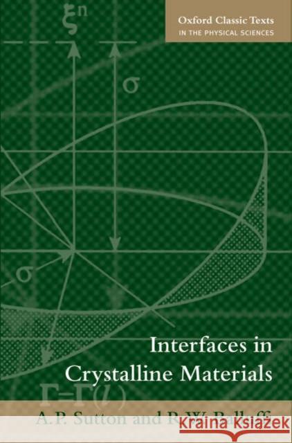 Interfaces in Crystalline Materials  Sutton 9780199211067  - książka