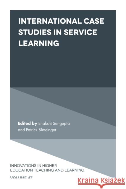 International Case Studies in Service Learning  9781800711938 Emerald Publishing Limited - książka