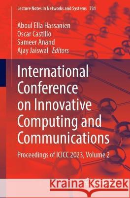 International Conference on Innovative Computing and Communications  9789819940707 Springer Nature Singapore - książka