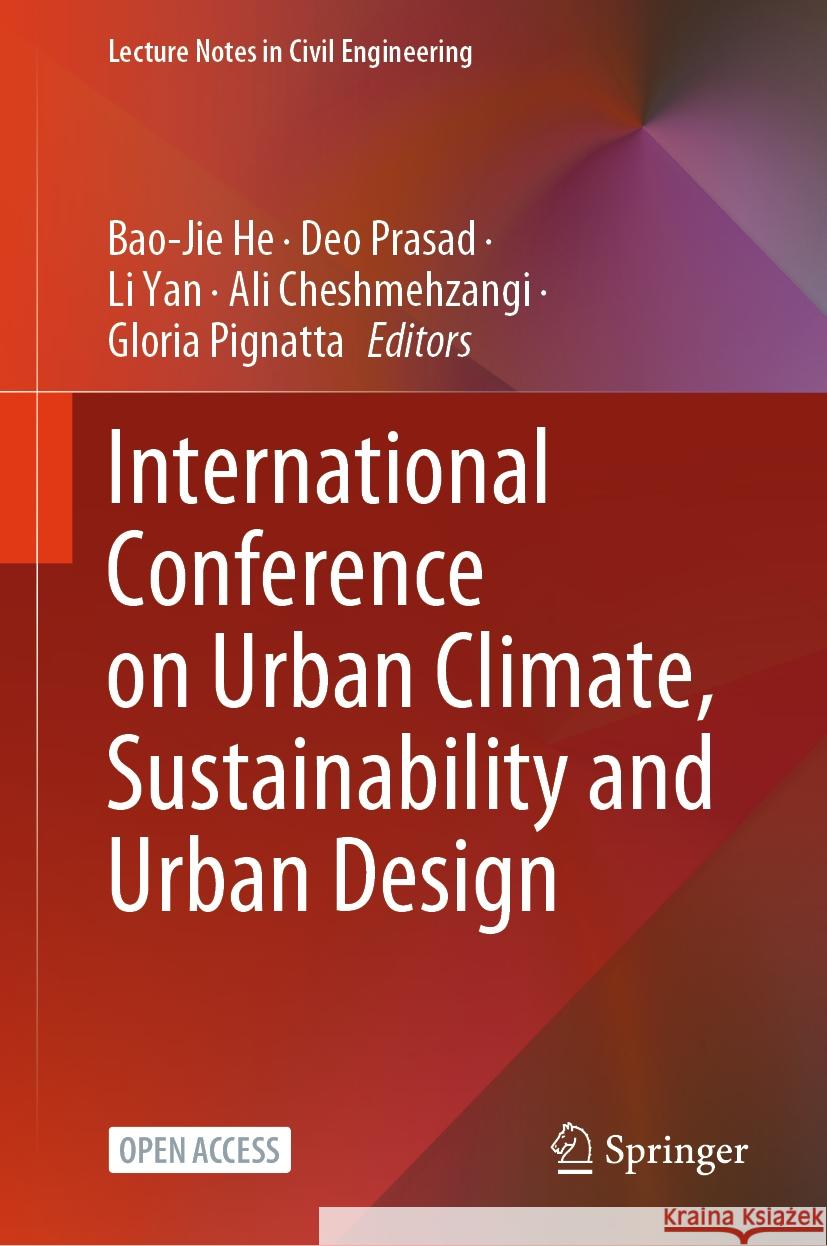 International Conference on Urban Climate, Sustainability and Urban Design  9789819784004 Springer - książka