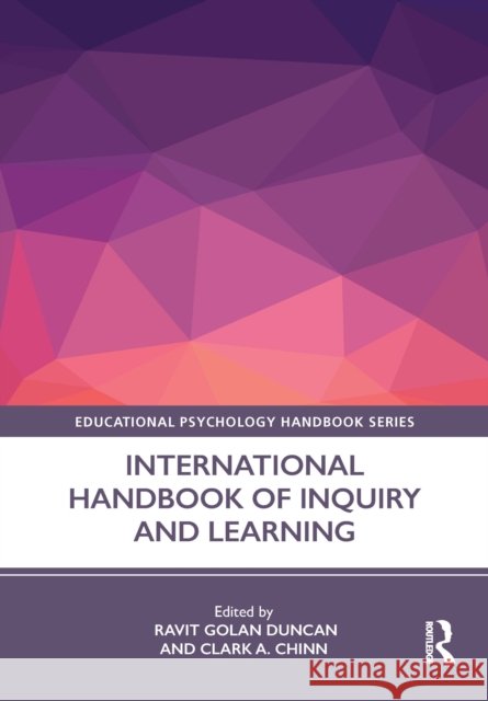 International Handbook of Inquiry and Learning Golan Duncan, Ravit 9781138922600 Routledge - książka