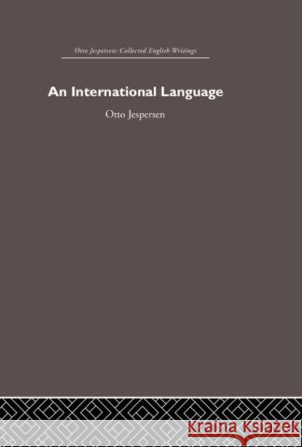 International Language Otto Jespersen 9780415402460 Routledge - książka