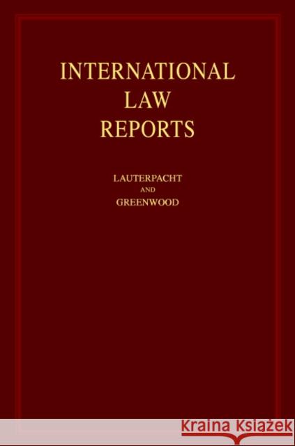 International Law Reports  9780521464260 CAMBRIDGE UNIVERSITY PRESS - książka