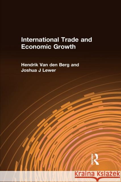 International Trade and Economic Growth Hendrik Va Joshua J. Lewer 9780765618030 M.E. Sharpe - książka