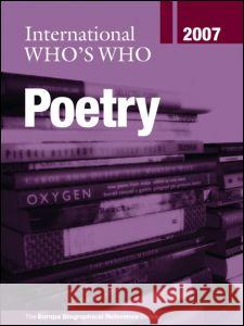 International Who's Who in Poetry Routledge 9781857433609 Routledge - książka