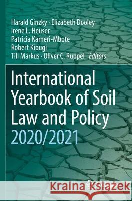 International Yearbook of Soil Law and Policy 2020/2021  9783030963491 Springer International Publishing - książka