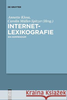 Internetlexikografie Klosa, Annette 9783110611656 de Gruyter - książka