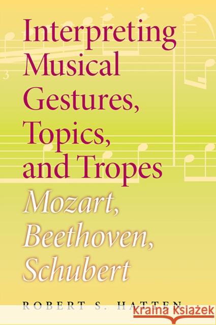 Interpreting Musical Gestures, Topics, and Tropes: Mozart, Beethoven, Schubert Robert S. Hatten 9780253030078 Indiana University Press - książka