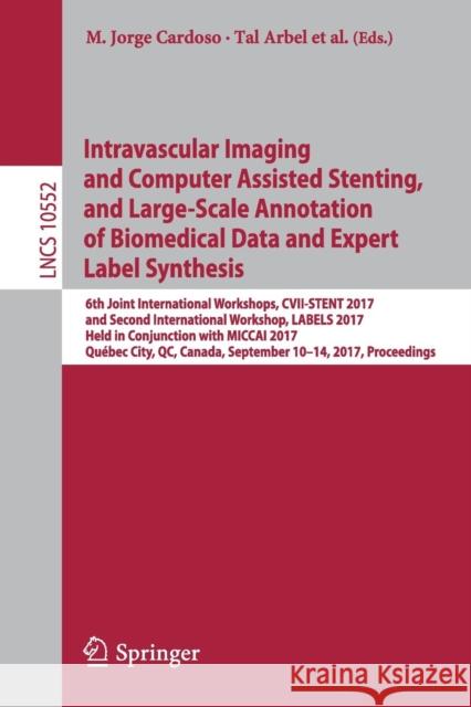 Intravascular Imaging and Computer Assisted Stenting, and Large-Scale Annotation of Biomedical Data and Expert Label Synthesis: 6th Joint Internationa Cardoso, M. Jorge 9783319675336 Springer - książka