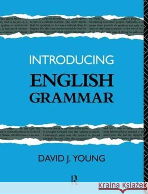 Introducing English Grammar David J. Young 9781138150041 Taylor and Francis - książka