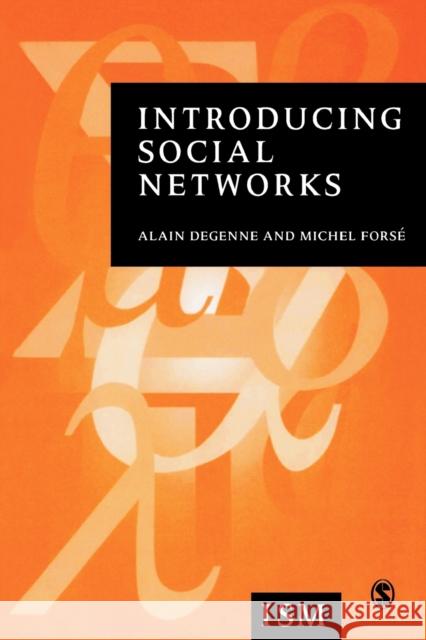 Introducing Social Networks Alain Degenne 9780761956044  - książka