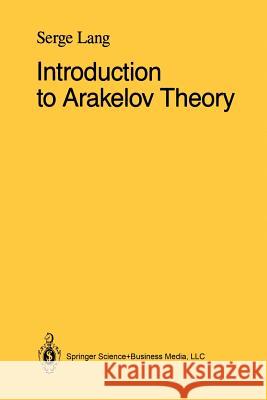 Introduction to Arakelov Theory Serge Lang 9781461269915 Springer - książka